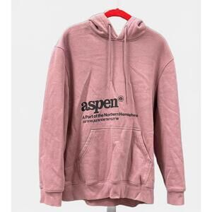 H&M Aspen Graphic Hoodie Sweatshirt Pullover Kangaroo Pocket Size M
